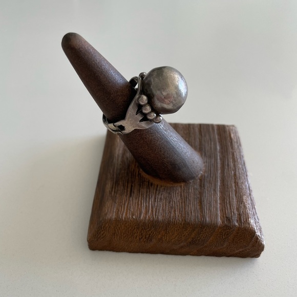 Fred Harvey era Ball Ring Sterling Silver - Picture 6 of 10